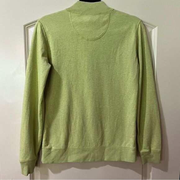 TOMMY BAHAMA Flip Side Pro Reversible Half-Zip Sweatshirt Green Gray Size Medium - Picture 2 of 4